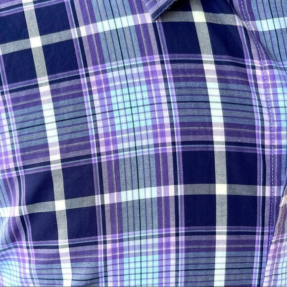 Bugatchi Plaid Long Sleeve Shirt. Size Large. - Picture 5 of 11